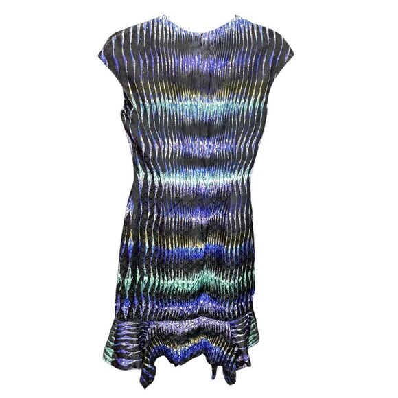 ASO BLAIR WALDORF PETER PILOTTO Digitally Printed Silk Dress Knee length sz 4 US - Picture 10 of 16